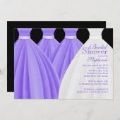 Invitation Fête de l'mariée vestimentaire de mariée moderne e (Devant / Derrière)