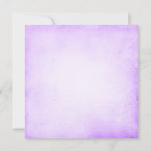 Invitation Fête de l'mariée Vintage de Rose violet (Dos)