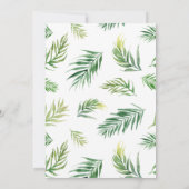 Invitation Fête de l'mariée virtuelle florale tropicale Water (Dos)