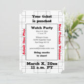 Invitation Fête de l'observation de basket-ball de mars (Debout devant)