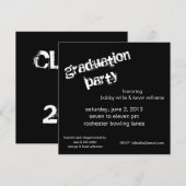 Invitation Fête de l'obtention du diplôme (Devant / Derrière)