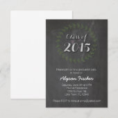 Invitation Fête de l'obtention du diplôme (Devant / Derrière)