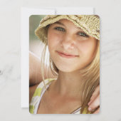 Invitation Fête de l'obtention du diplôme du secondaire Photo (Dos)