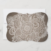 Invitation Fête de l'obtention du diplôme | Rustique Burlap P (Dos)