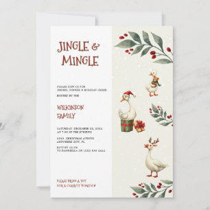 Invitation Fête de l'oie Jingle Mingle Party