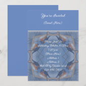 Invitation Fête de l'oiseau bleu hivernal dans la nature (Devant / Derrière)