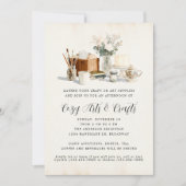 Invitation Fête de loisirs créatifs fantaisistes et douillets (Devant)