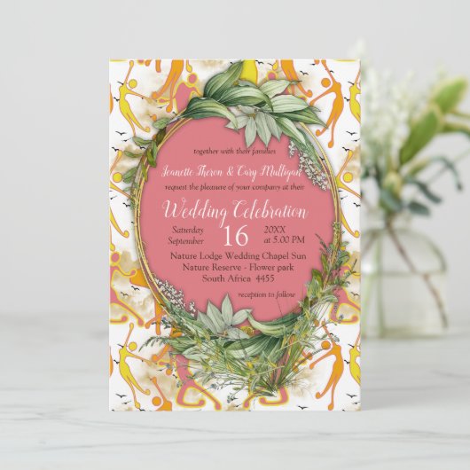 Invitation Fête de l'optimisme gai (Debout devant)