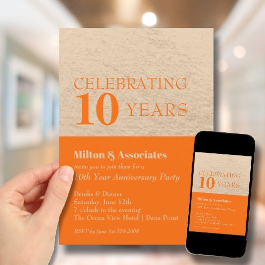 Invitation Fête de l'or et de l'orange