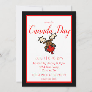 Invitation Fête de l'orignal mou du Canada