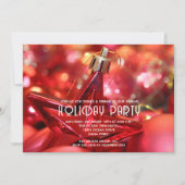 Invitation Fête de l'Ornement Rouge (Devant)