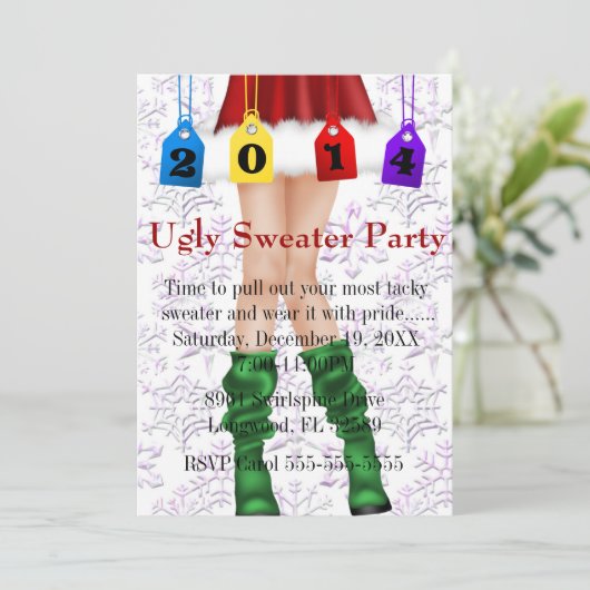 Invitation Fête de l'Ugly Sweater (Debout devant)
