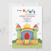 Invitation Fête de Maison Gonflable (Devant)
