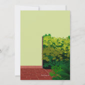 Invitation Fête de maison ouverte à la porte du jardin (Dos)