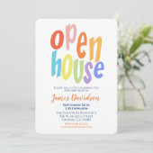 Invitation Fête de maison ouverte minimalisme moderne (Debout devant)