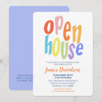 Fête de maison ouverte moderne minimaliste