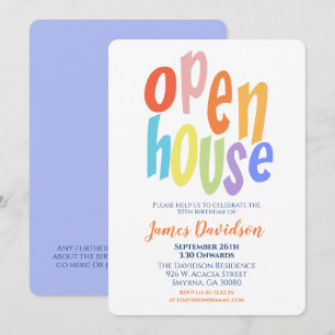 Invitation Fête de maison ouverte moderne minimaliste