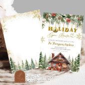 Invitation Fête de maison ouverte pour les vacances de Noël e
