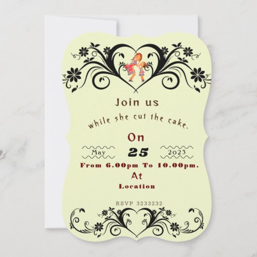 Invitation Fête de maman (Devant)