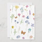 Invitation Fête de Maman Fleur pour Bébé Abeille (Dos)
