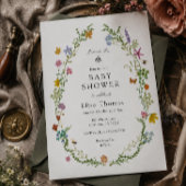 Invitation Fête de Maman Fleur pour Bébé Abeille