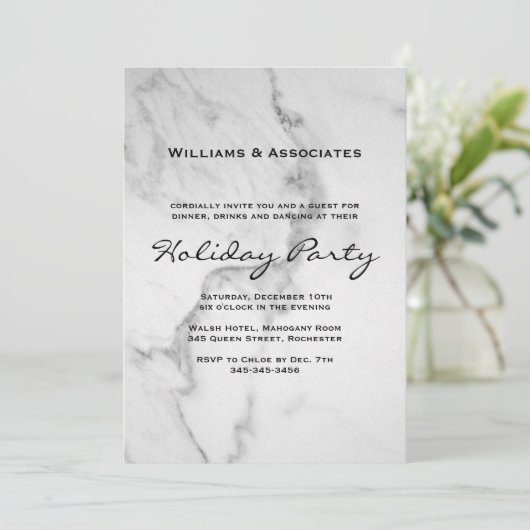 Invitation Fête de Marbre d'entreprise (Debout devant)