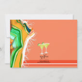 Invitation Fête de Margarita Chic et Contemporaine (Dos)