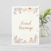 Invitation fête de mariage (Debout devant)