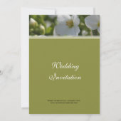 Invitation fête de mariage (Dos)