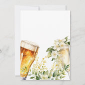 Invitation Fête de mariage à bulles et à bière (Dos)