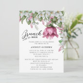 Invitation Fête de Mariage à l'Aquarelle Florale (Debout devant)