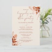 Invitation Fête de mariage à l'automne 'Heureux pour toujours (Debout devant)