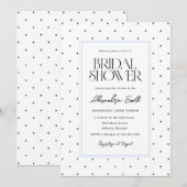 Invitation Fête de mariage à pois (Devant / Derrière)