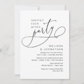 Invitation Fête de mariage après l'élopement Heureux pour tou (Devant)