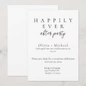 Invitation Fête de Mariage Après l'Union Intime et Réception (Devant / Derrière)