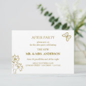 Invitation Fête de mariage après - Prairie Fleurs (Debout devant)
