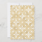 Invitation Fête de mariage aquarelle 3D fleurs blanches or (Dos)