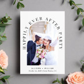 Invitation Fête de Mariage Arch Photo Mariage Heureux Éternel