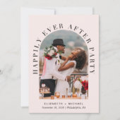 Invitation Fête de Mariage Arch Photo Rose Mariage Heureux Po (Devant)