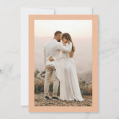 Invitation Fête de Mariage au Prosecco et Perles d'Or (Dos)