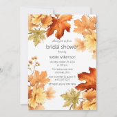 Invitation Fête de mariage automnal (Devant)