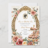 Invitation Fête de mariage automnale : l'heure de dévoiler le (Devant)