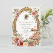 Invitation Fête de mariage automnale : l'heure de dévoiler le (Debout devant)