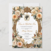 Invitation Fête de mariage automnale : l'heure de dévoiler le (Devant)