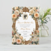 Invitation Fête de mariage automnale : l'heure de dévoiler le (Debout devant)