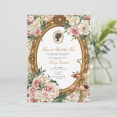 Invitation Fête de mariage automnale : l'heure de dévoiler le (Debout devant)