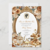 Invitation Fête de mariage automnale : l'heure de dévoiler le (Devant)