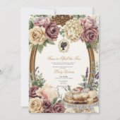 Invitation Fête de mariage automnale : l'heure de dévoiler le (Devant)