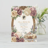 Invitation Fête de mariage automnale : l'heure de dévoiler le (Debout devant)