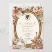 Invitation Fête de mariage automnale : l'heure de dévoiler le (Devant)
